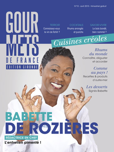 couverture du magazine gourmets de france 15