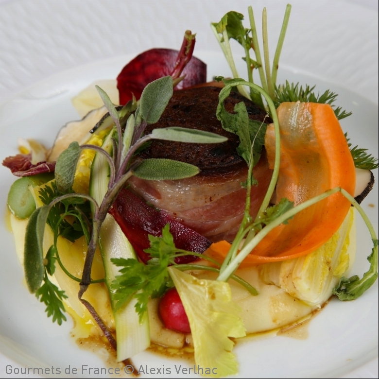 photo de la recette avec effiloche de canard