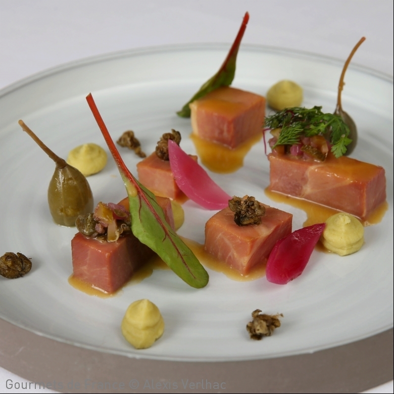 photo de la recette avec le jambon prince noir de biscay