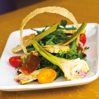 photo de la recette salade artichauts croquants