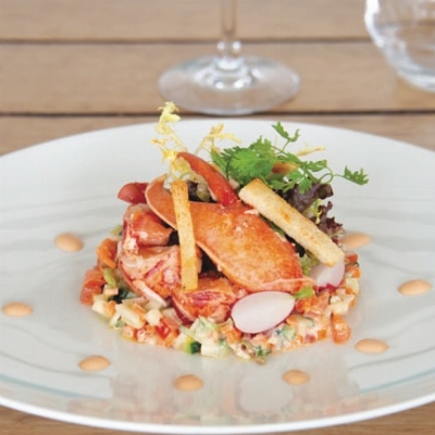 Recette de Salade de Homard, Tartare de Légumes par Jérôme LARMAT