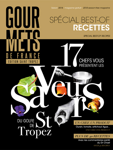 couverture du magazine gourmets de france edition saint tropez juin 2018