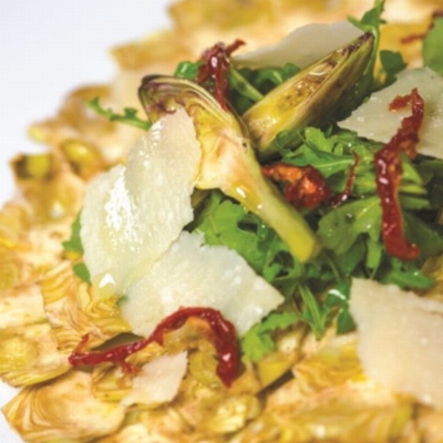 Recette carpaccio d'artichauts de Eric Canino