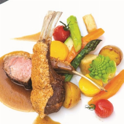 Recette Carré d'agneau en croûte de noisettes de Julien Mouret