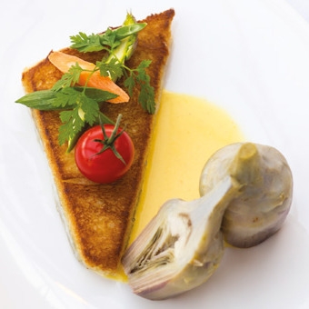 photo de la recette du filet de turbo en croute de mie de pain