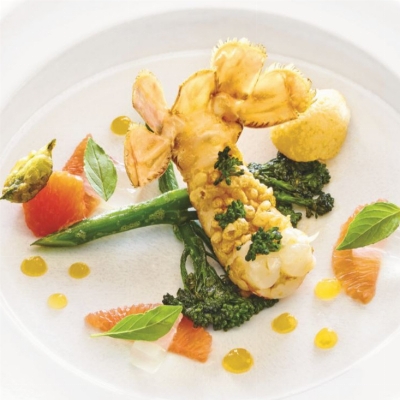 Recette fines feuilles aux douze agrumes de Arnaud Donckele