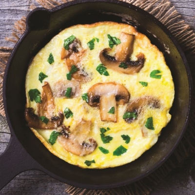 Recette omelette craquante aux cèpes de Fabrice Idiart