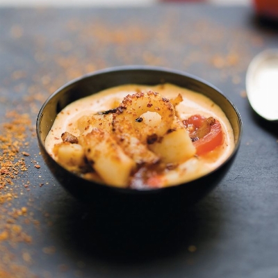 Recette poêlée de seiches à la crème de chorizo