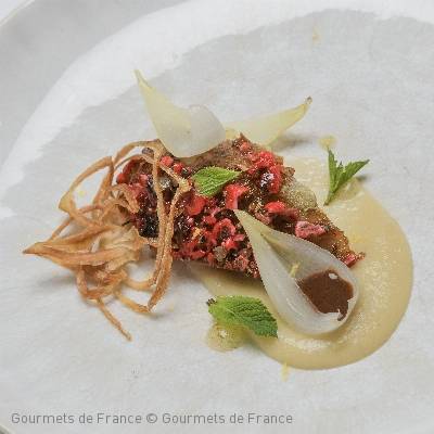 canard laqué croute pralines