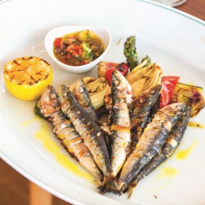 Recette Sardines grillées aux légumes du moment de Nicolas Cantrel
