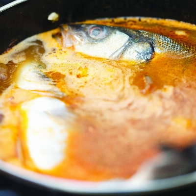 Recette loup entier et soupe de poisson