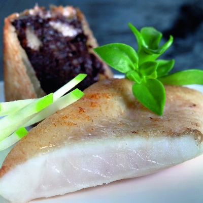 Recette Suprême de Saint-Pierre rôti et Pastilla de boudin noir de Nicolas Masse 