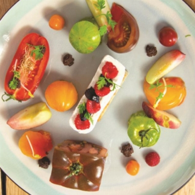 Recette La tomate et son camembert de bufflone de Gilles Grandvoinet