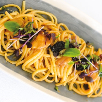 photo de la recette de linguine aux oursins