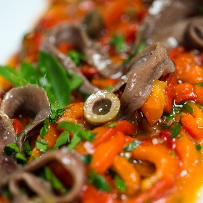 Recette poivrons marinés à l'ail et au persil de Eric Canino